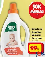 BEBELAND SENSİTİVE ÇAMAŞIR DETERJANI 1,5 L